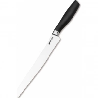 Кухонный хлебный нож Bker Core Professional Bread Knife, 220 мм, сталь X50CrMoV15, рукоять пластик купить в Воронеже