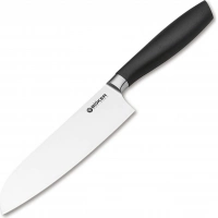 Кухонный нож шефа Bker Core Santoku, 163 мм, сталь X50CrMoV15, рукоять пластик купить в Воронеже