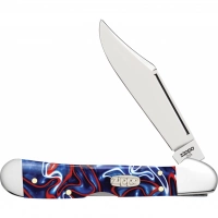 Нож перочинный ZIPPO Patriotic Kirinite Smooth Mini Copperlock, 92 мм, синий + ЗАЖИГАЛКА ZIPPO 207 купить в Воронеже