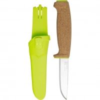 Нож с фиксированным лезвием Morakniv Floating Knife (S) Lime, сталь Sandvik 12C27, пробковая ручка купить в Воронеже