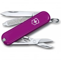 Нож Victorinox Classic SD Colors, Tasty Grape (0.6223.52G) пурпурный, 7 функций 58мм купить в Воронеже