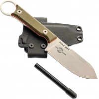 Нож White River FIRECRAFT 3.5 Pro StoneWash, сталь CPM S35VN, рукоять G10 зеленая/оранжевая купить в Воронеже