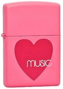 Зажигалка Zippo Heart Music 24014, латунь