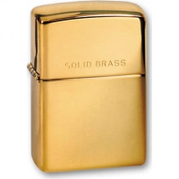 Зажигалка ZIPPO High Polish Brass, латунь, золотистый, глянцевая, 36х56х12 мм купить в Воронеже